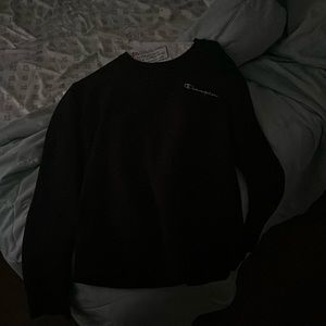 champion crewneck (black)